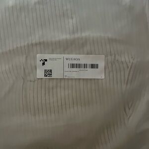 Wueaoa courderoy Beige puffer vest